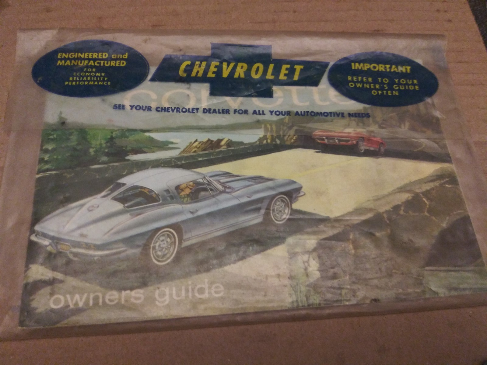 1963 ORIGINAL 1ST EDITION CORVETTE OWNERS MANUAL WITH FULL CORVETTE NEWS CARD 1963 ORIGINAL 1ST EDITION CORVETTE OWNERS MANUAL WITH FULL CORVETTE NEWS CARD