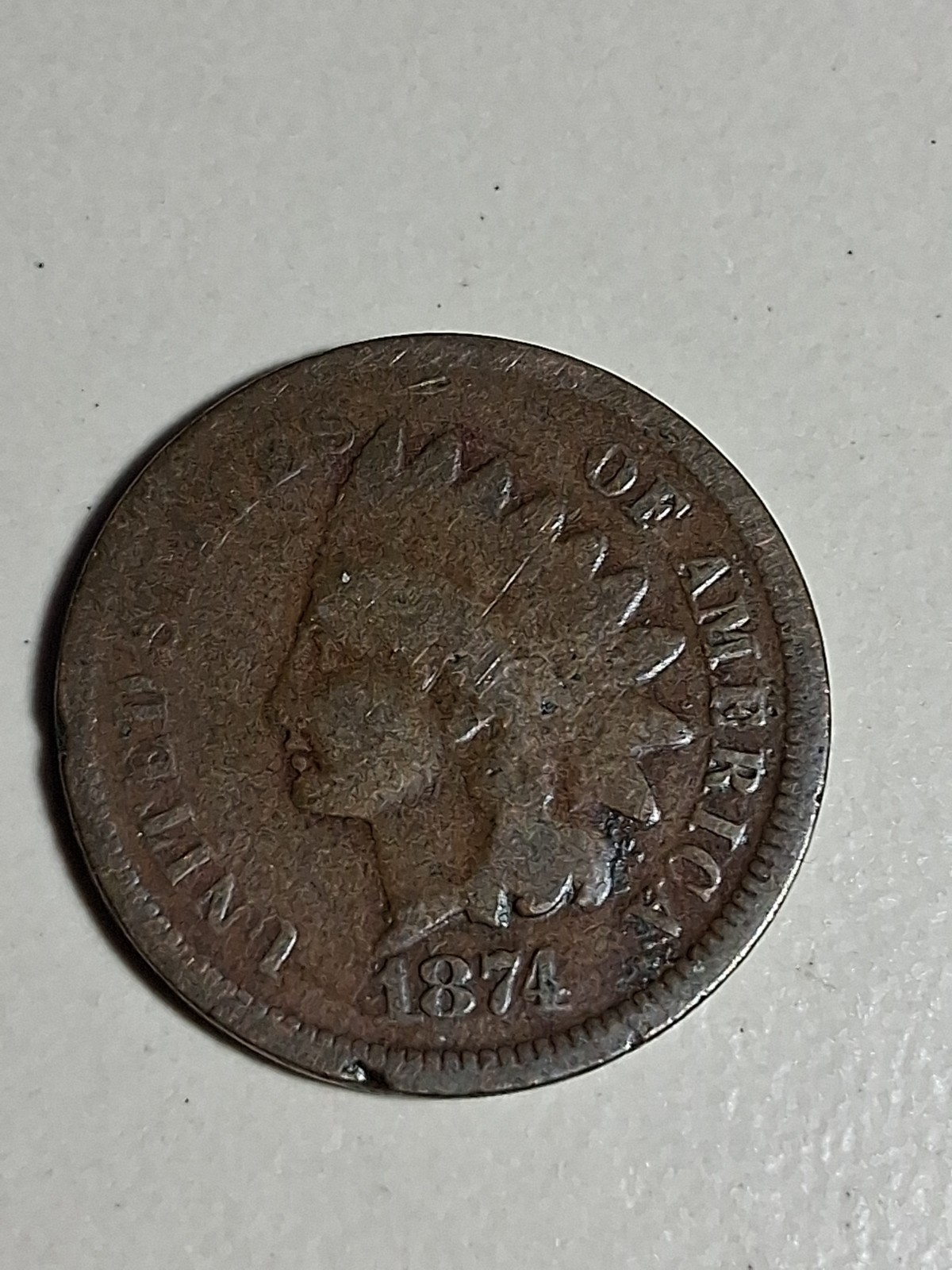 1874 Indian Head Penny, Better Date, Nice Condition Item S24G 1874 Indian Head Penny, Better Date, Nice Condition Item S24G