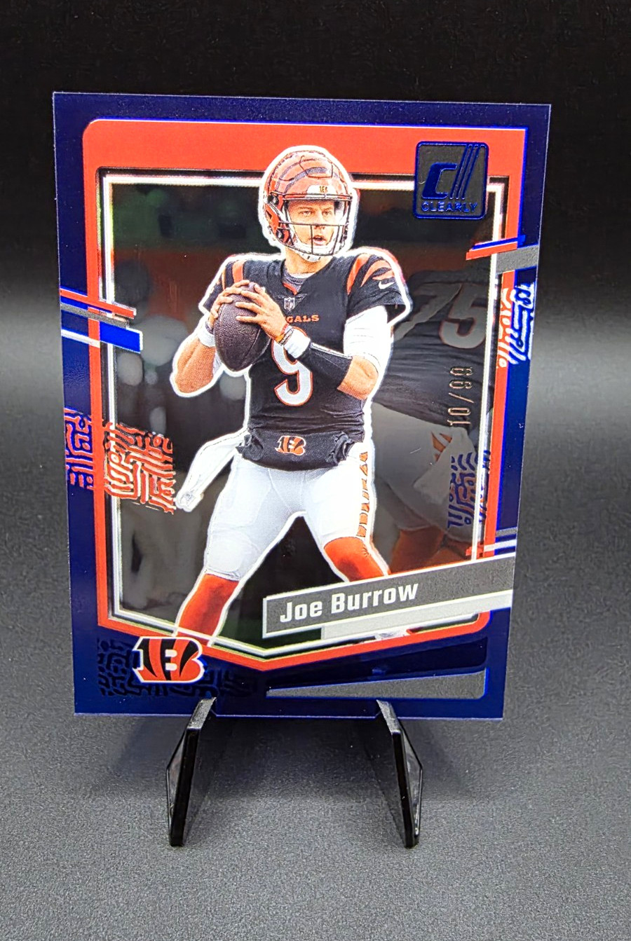 Panini Clearly Donruss Joe Burrow Cincinnati Bengals Blue #11 /99 2023