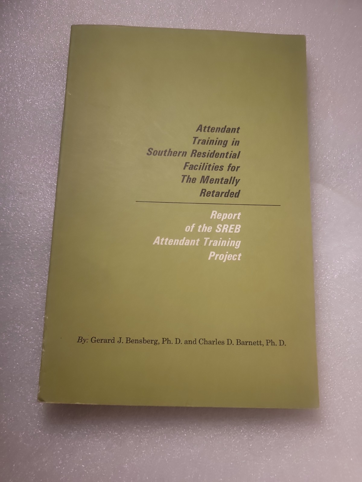 3 sitesThis vintage 1966 softcover report, Attendant Training in Southern... 3 sitesThis vintage 1966 softcover report, Attendant Training in Southern...