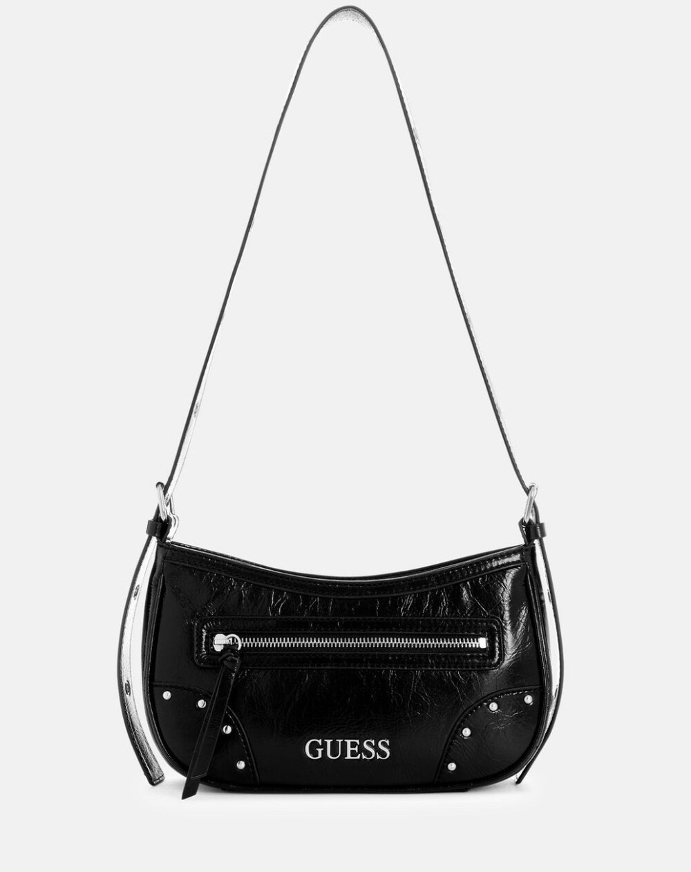 Guess Black Crescent Shoulder Handbag Guess Black Crescent Shoulder Handbag