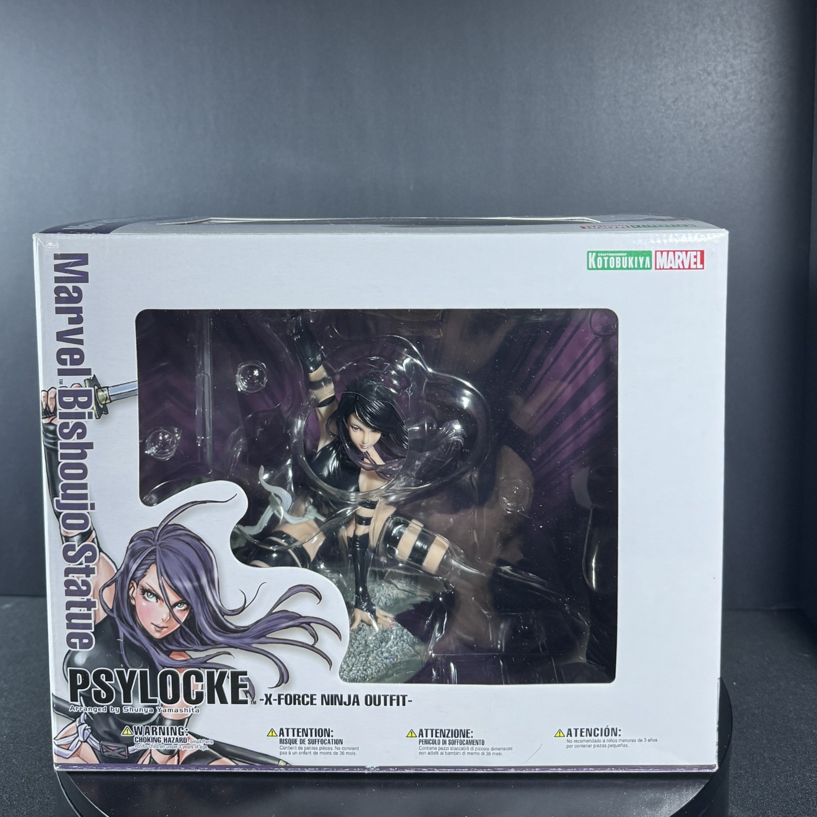 Kotobukiya Marvel Bishoujo Psylocke X-Force Ninja Outfit 1/7 Statue CIB X-Men