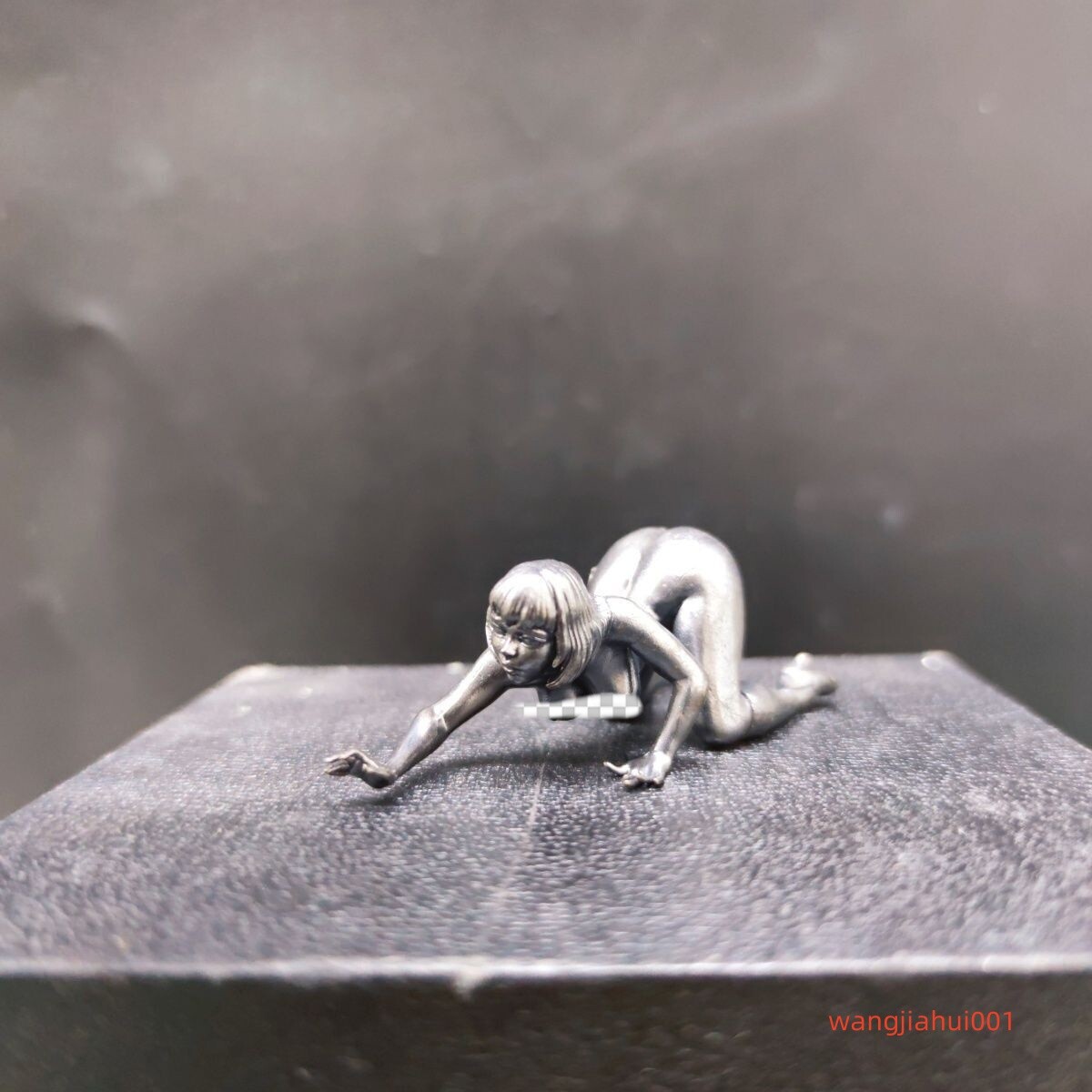 Pure Copper Old Sexy Young Girl Realistic Body Art Ornaments Statue