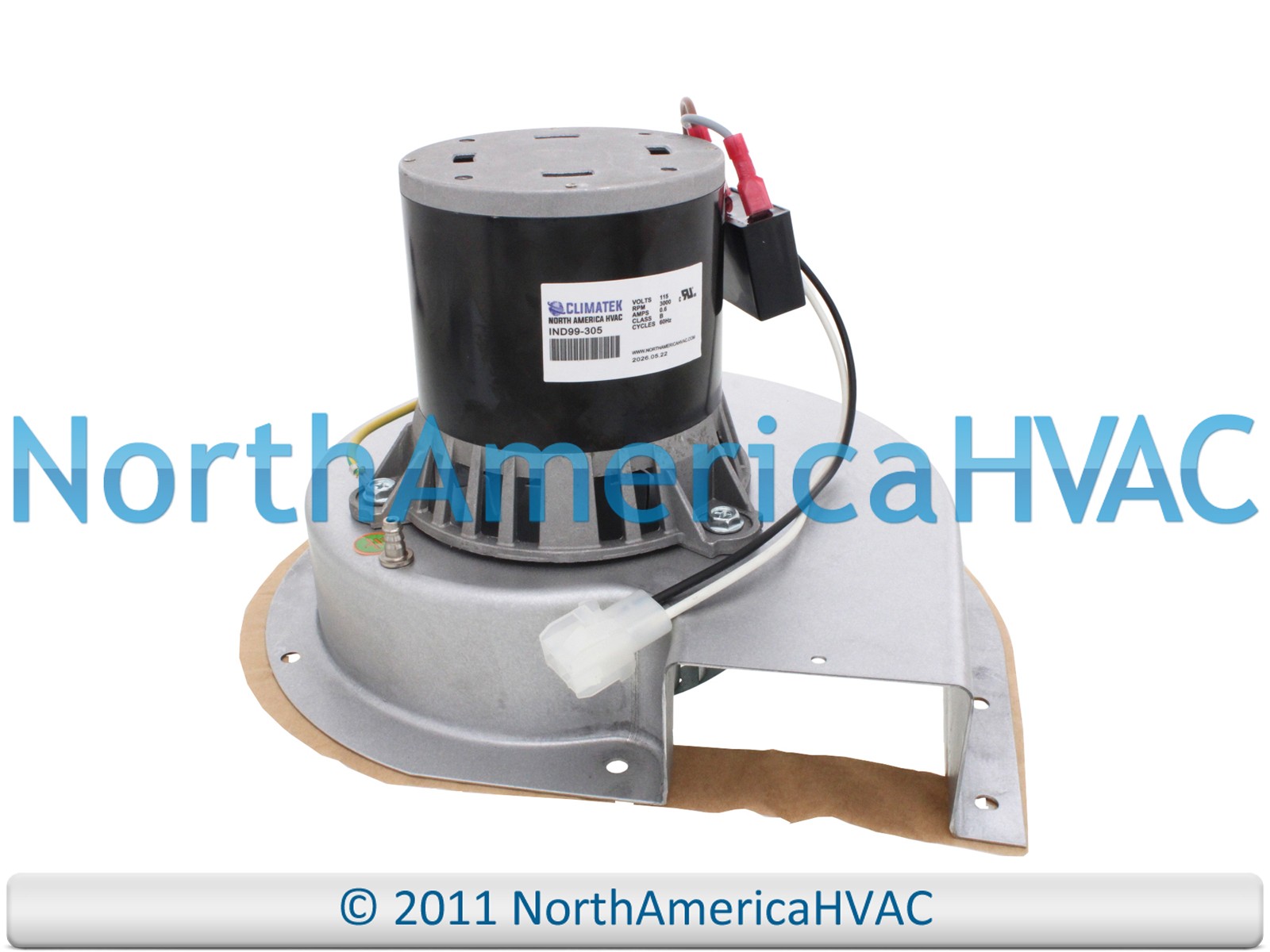 ClimaTek Furnace Draft Inducer Exhaust Motor Replaces Climatek IND99 305 ClimaTek Furnace Draft Inducer Exhaust Motor Replaces Climatek IND99 305