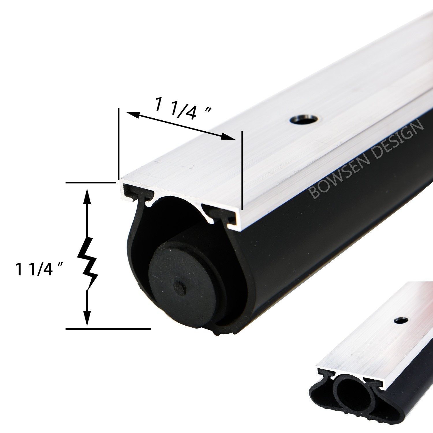 Garage Door Bottom Seals Aluminum Track Retainer Weather Stripping Rubber kit