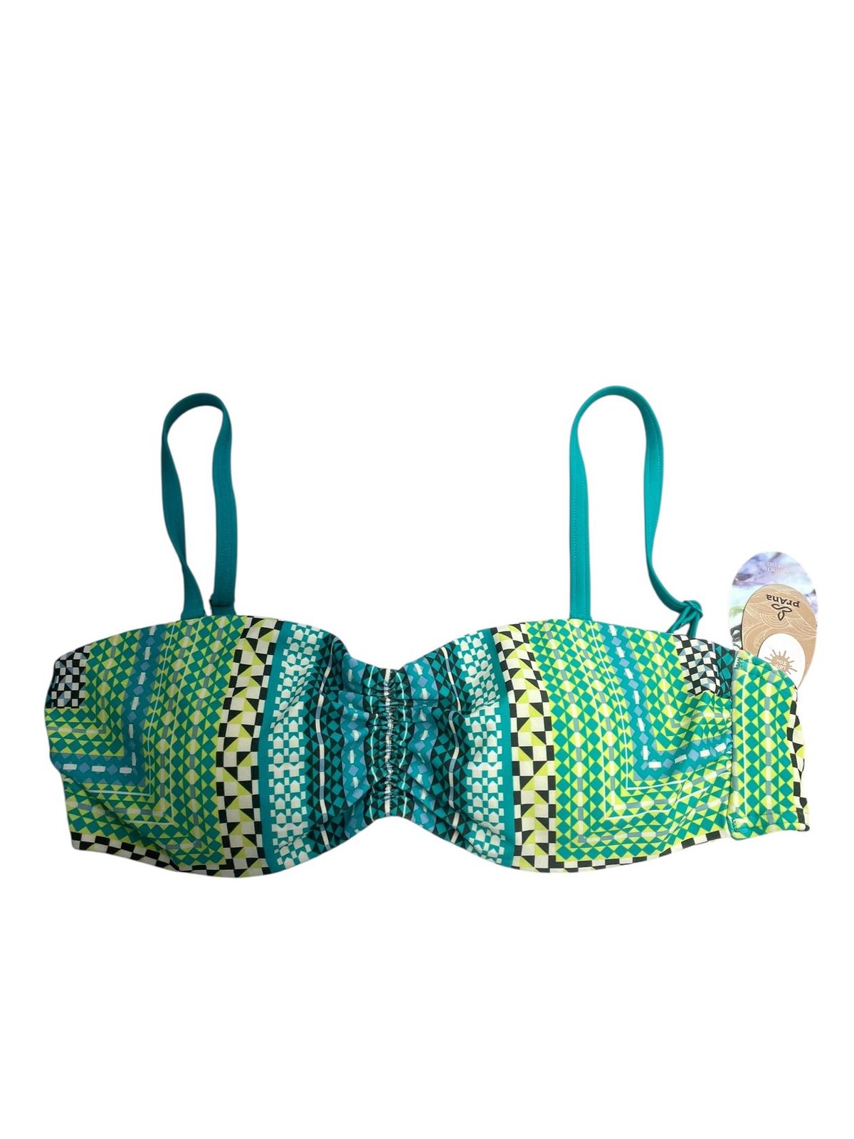 Prana Women Cosima Bathing Suit Top Emerald Carnivale W1COSM116 Size Small Prana Women Cosima Bathing Suit Top Emerald Carnivale W1COSM116 Size Small