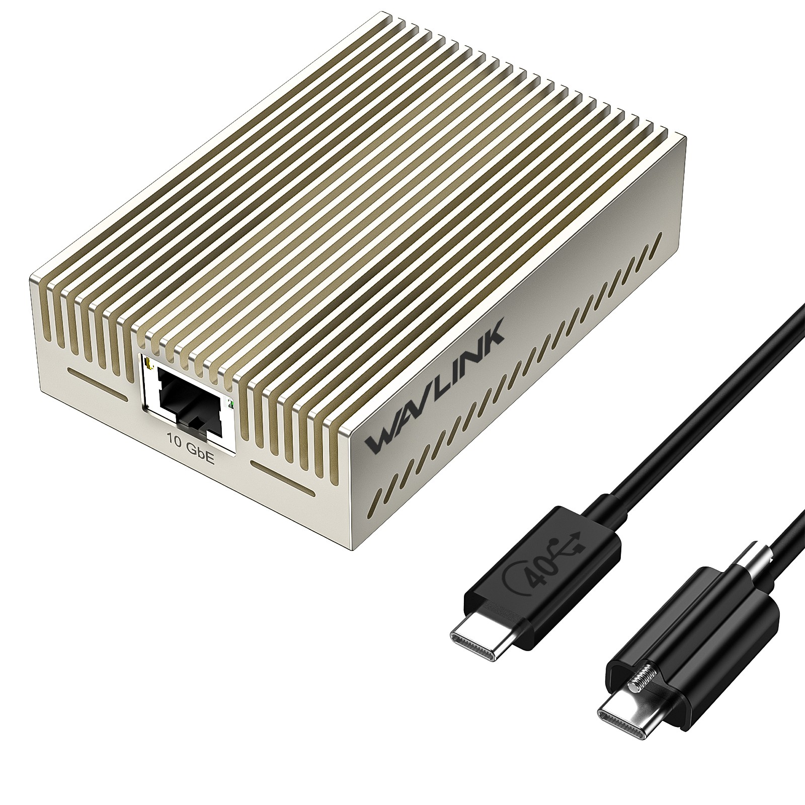 USB4 to 10Gbps Ethernet Adapter Supports 10G/5G/2.5G/1G/100M/10M Adaptive Speed
