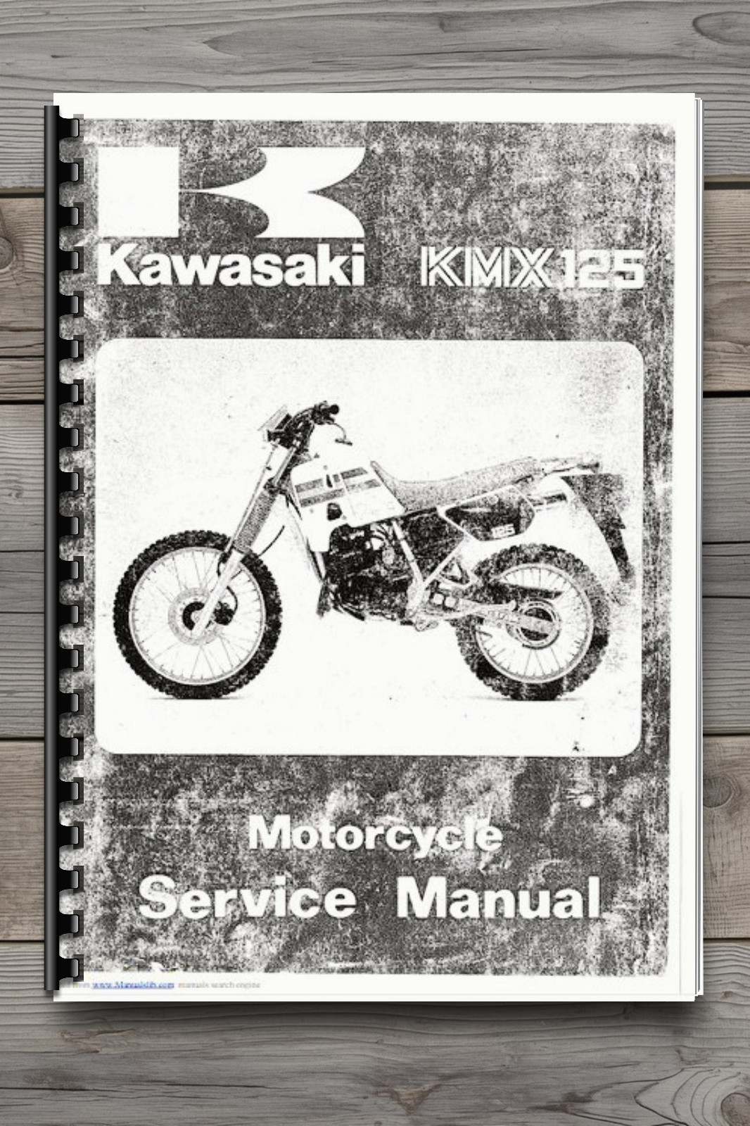 KMX125 Motorcycle Service Repair Manual Comb Bound 200 Pages