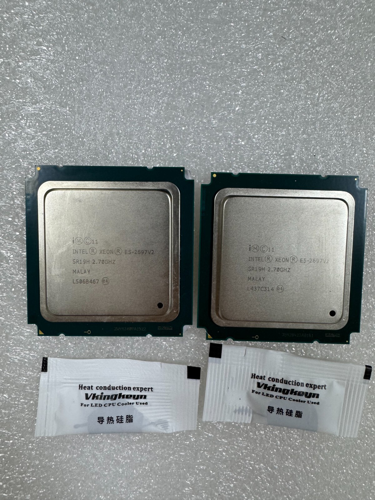 Matched Pair Intel Xeon E5-2697 V2 SR19H 2.7GHz 12 Core LGA2011 130W CPU