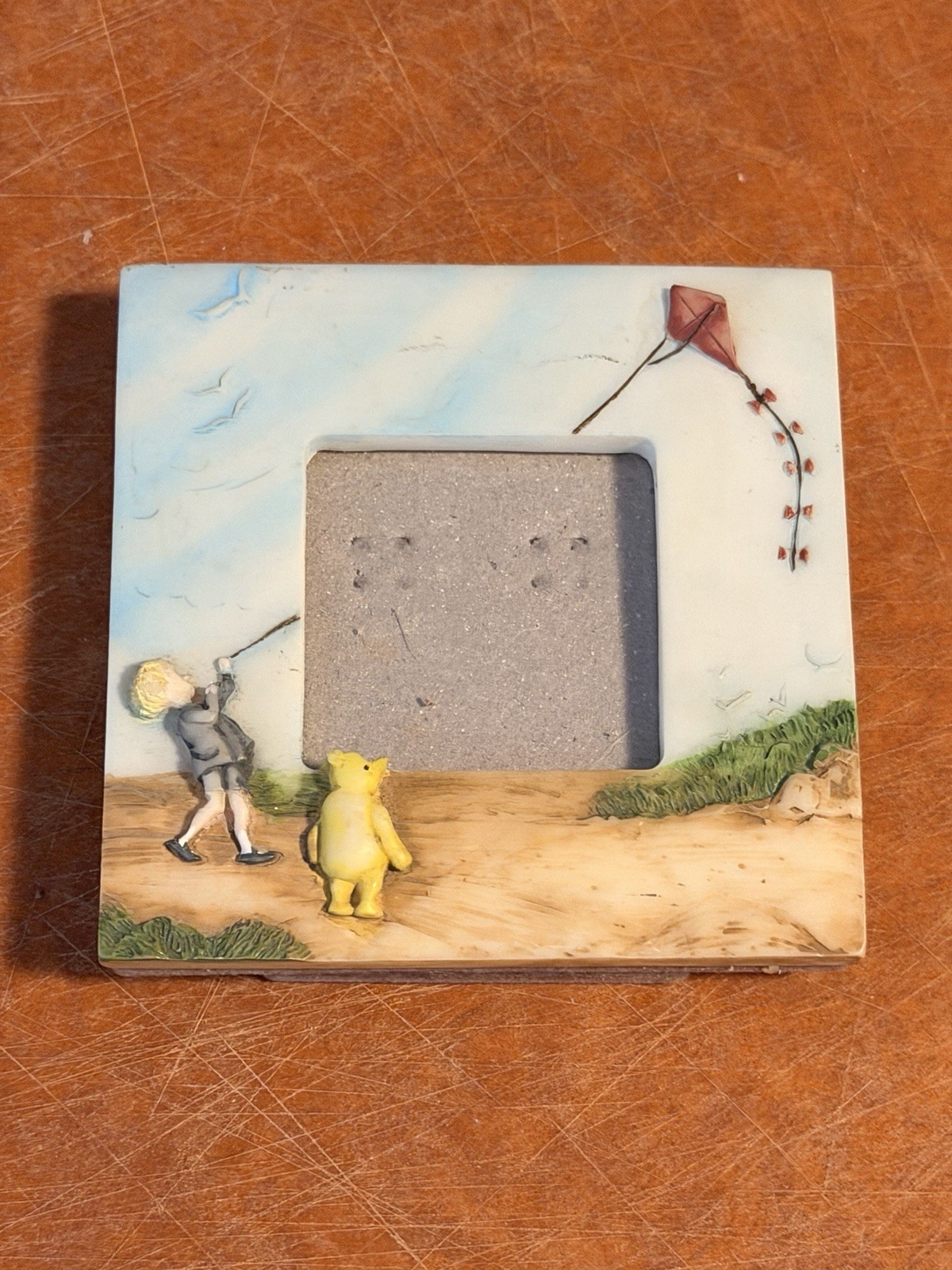 Vintage Disney Charpente Classic Winnie the Pooh Kite Mini Picture Frame 3x3