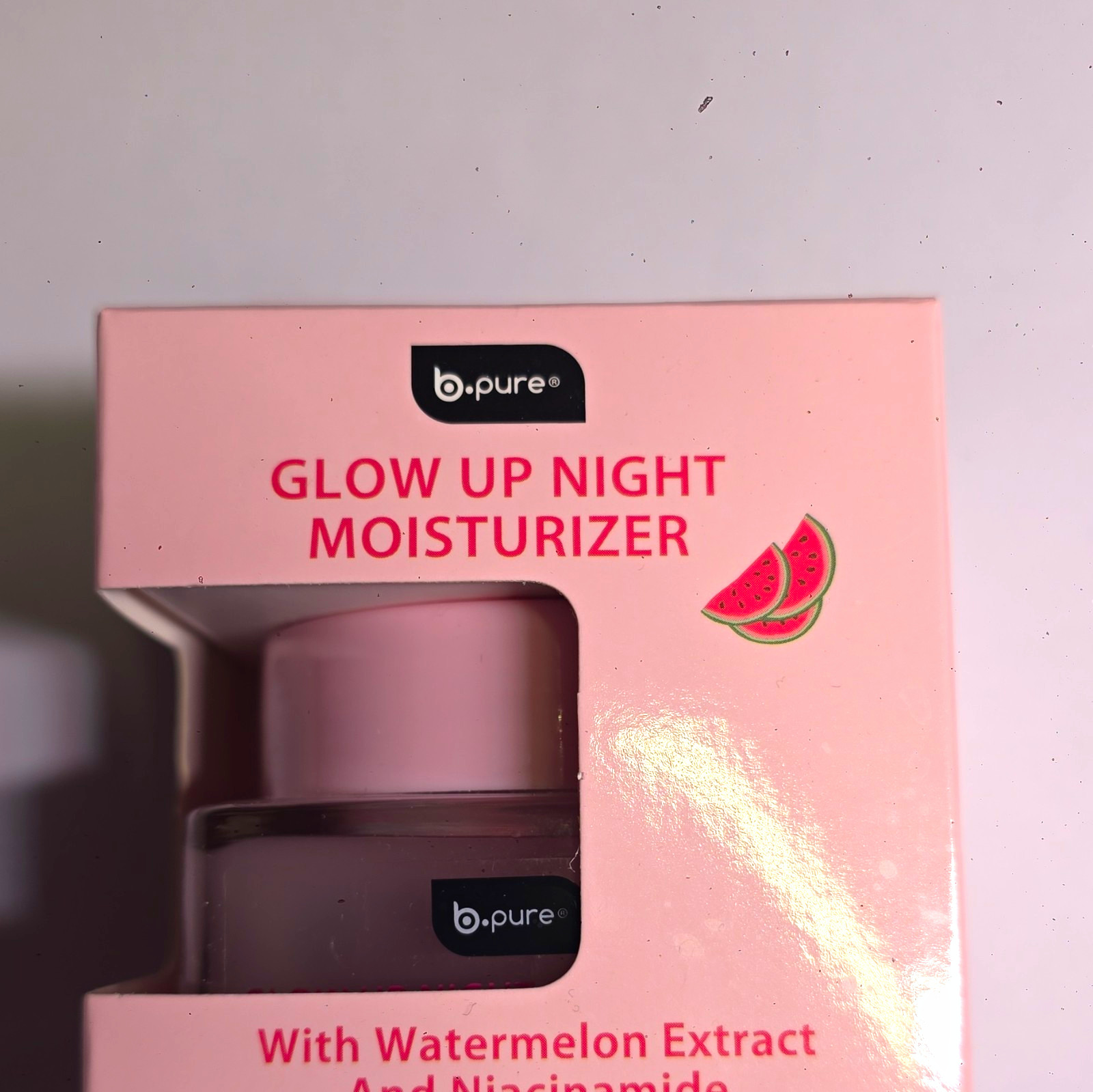 b.pure Glow Up Night Face Moisturizer Watermelon Extract Paraben-Free