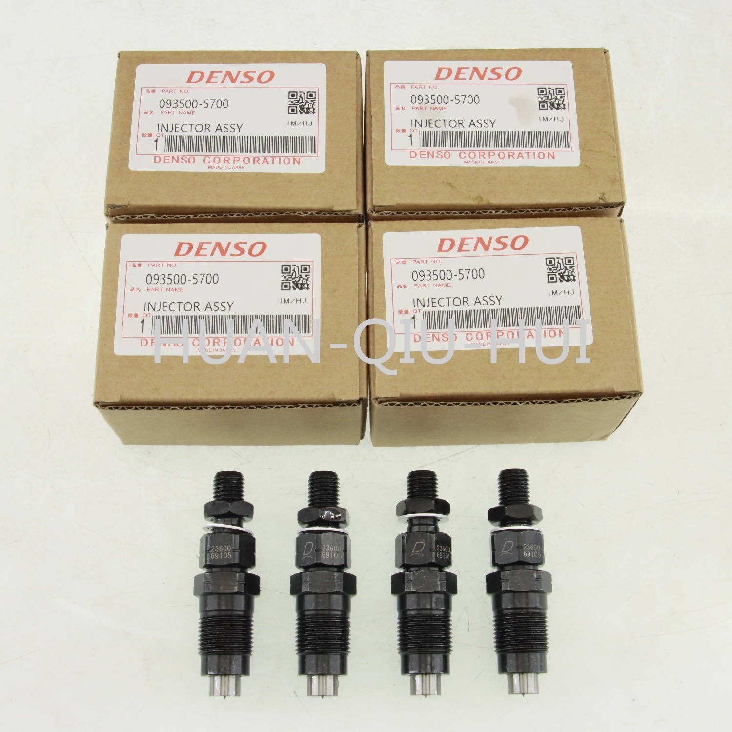4× Fuel Injector OEM 093500-5630 093500-5700 Fit for Engine 1KZ-T 1KZ 