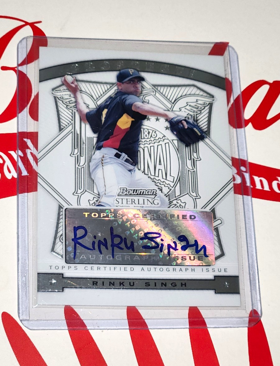2009 Bowman Sterling Prospects Rinku Singh BSP-RS Rookie Auto Topps Auth Pirates