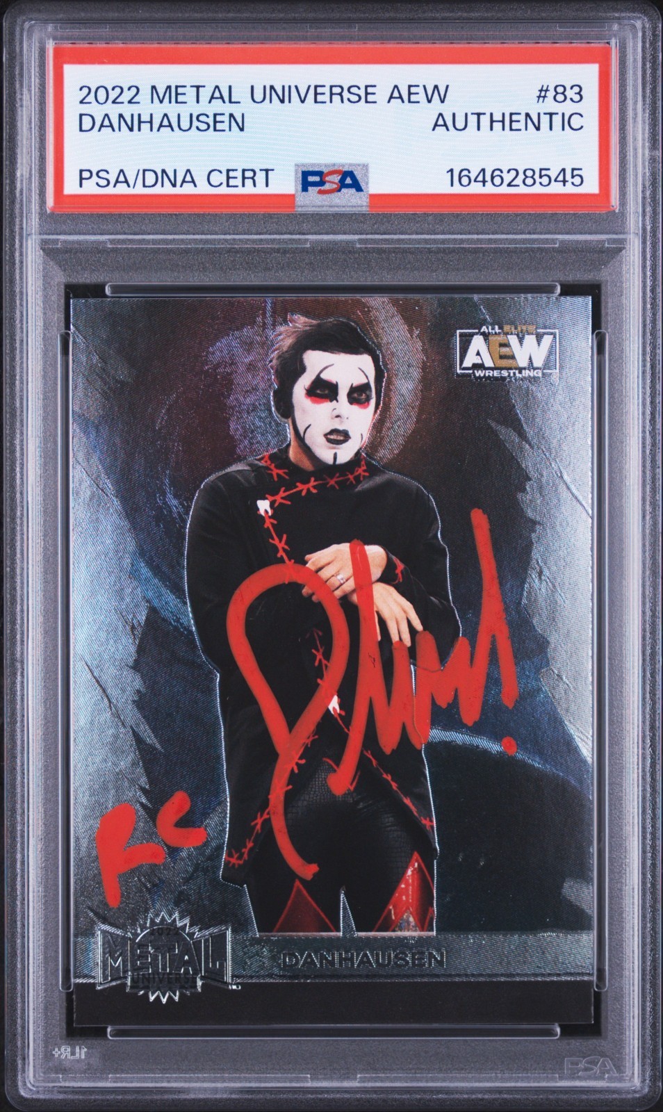 Danhausen 2022 Skybox AEW Metal Universe #83 Rookie Authentic Autograph RC