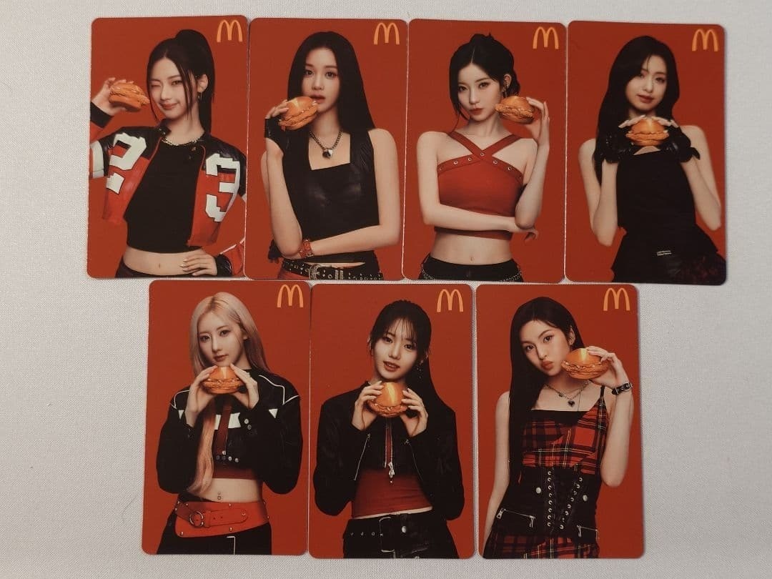 Mcdonald's BabyMonster Limited Collab Hong Kong Photo Trading Card 7pc Official