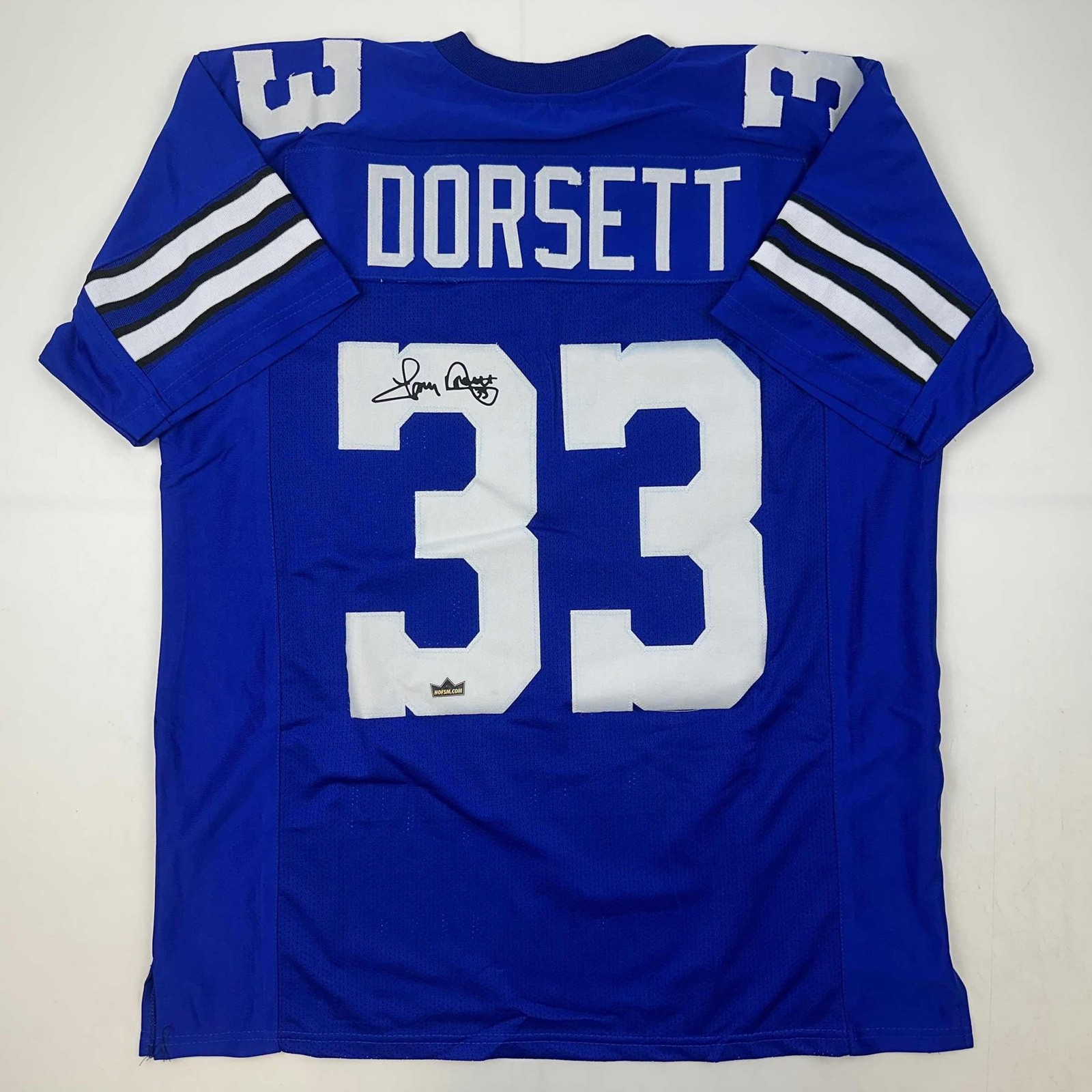 Facsimile Autographed Tony Dorsett Dallas Blue Reprint Jersey Size Men\'s XL Facsimile Autographed Tony Dorsett Dallas Blue Reprint Jersey Size Men\'s XL