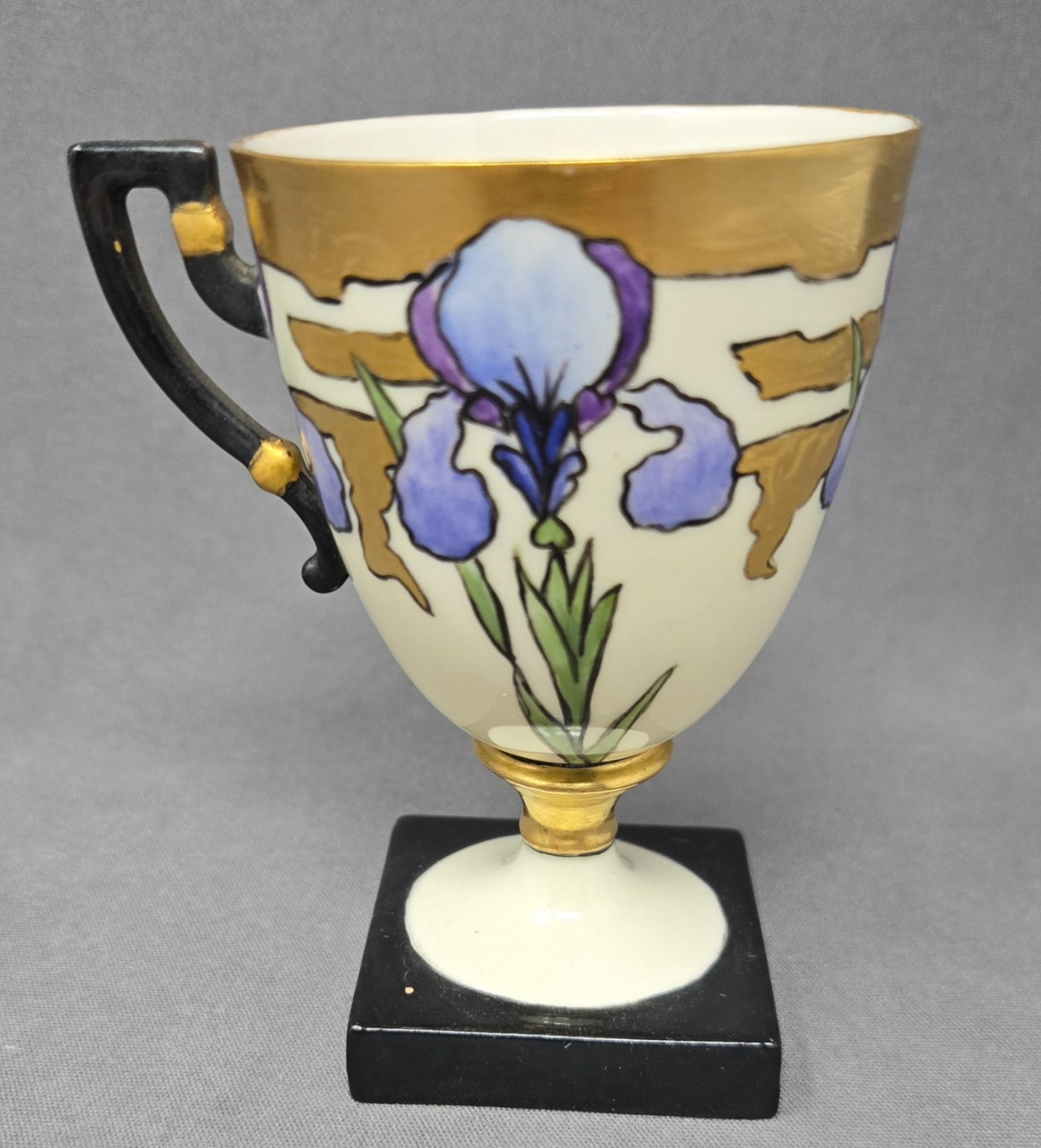 Lenox Belleek Teacup with Irises 1889-06 #1