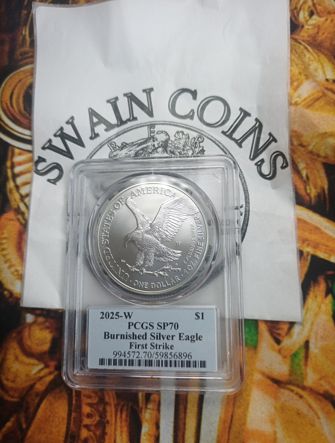 2025 W American SILVER EAGLE PCGS SP70 CLEVELAND Signed. First Strike E14-73 2025 W American SILVER EAGLE PCGS SP70 CLEVELAND Signed. First Strike E14-73