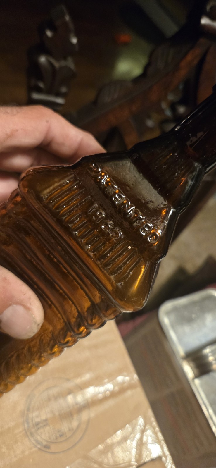Antique Pat. 1862 St. Drake's 1860 Plantation Bitters Log Cabin Glass Bottle Antique Pat. 1862 St. Drake's 1860 Plantation Bitters Log Cabin Glass Bottle