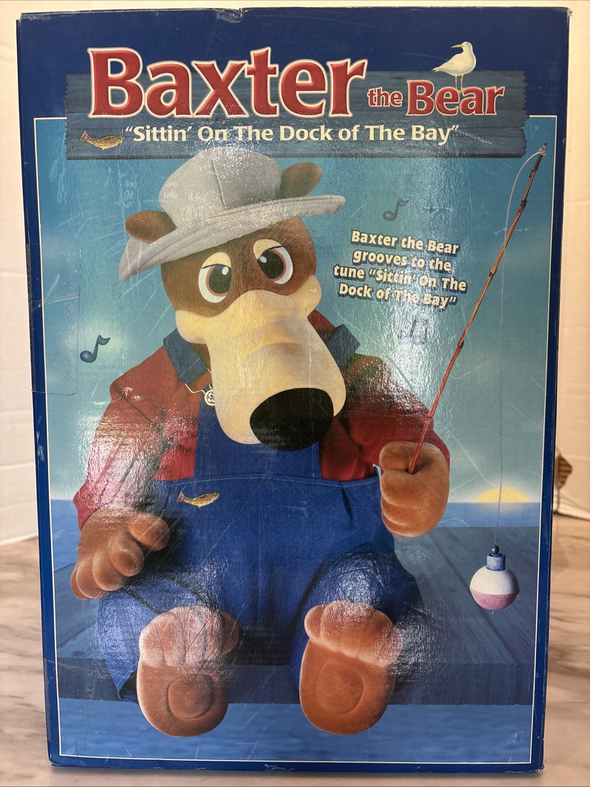 Vintage Baxter The Bear Animatronic Singing “Sittin On The Dock Of The Bay” New