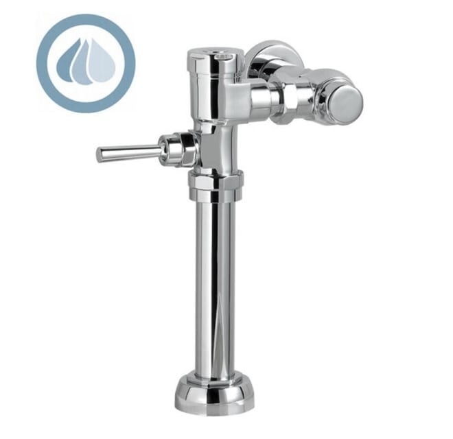 American Standard 6047.121.002 Manual Toilet Flush Valve 1.28 GPF 11.5” Chrome American Standard 6047.121.002 Manual Toilet Flush Valve 1.28 GPF 11.5” Chrome