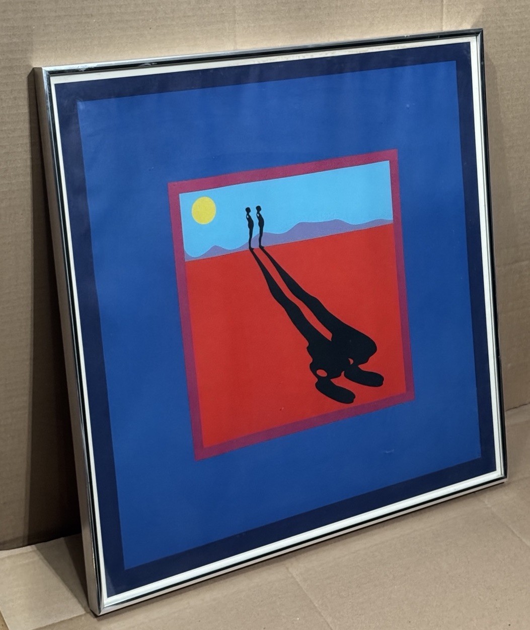 Vintage 1975 Framed Ernest Trova \