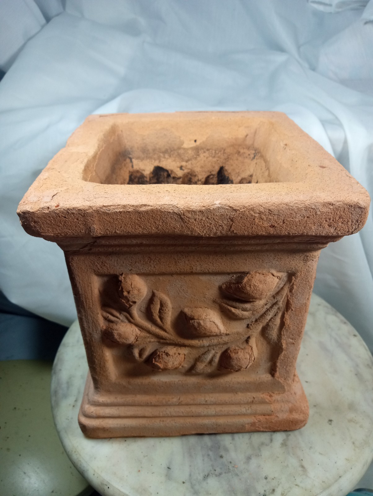 Vintage Handmade Italian Terracotta Planter Square Clay 6 X 6 X 6.5 Vintage Handmade Italian Terracotta Planter Square Clay 6 X 6 X 6.5