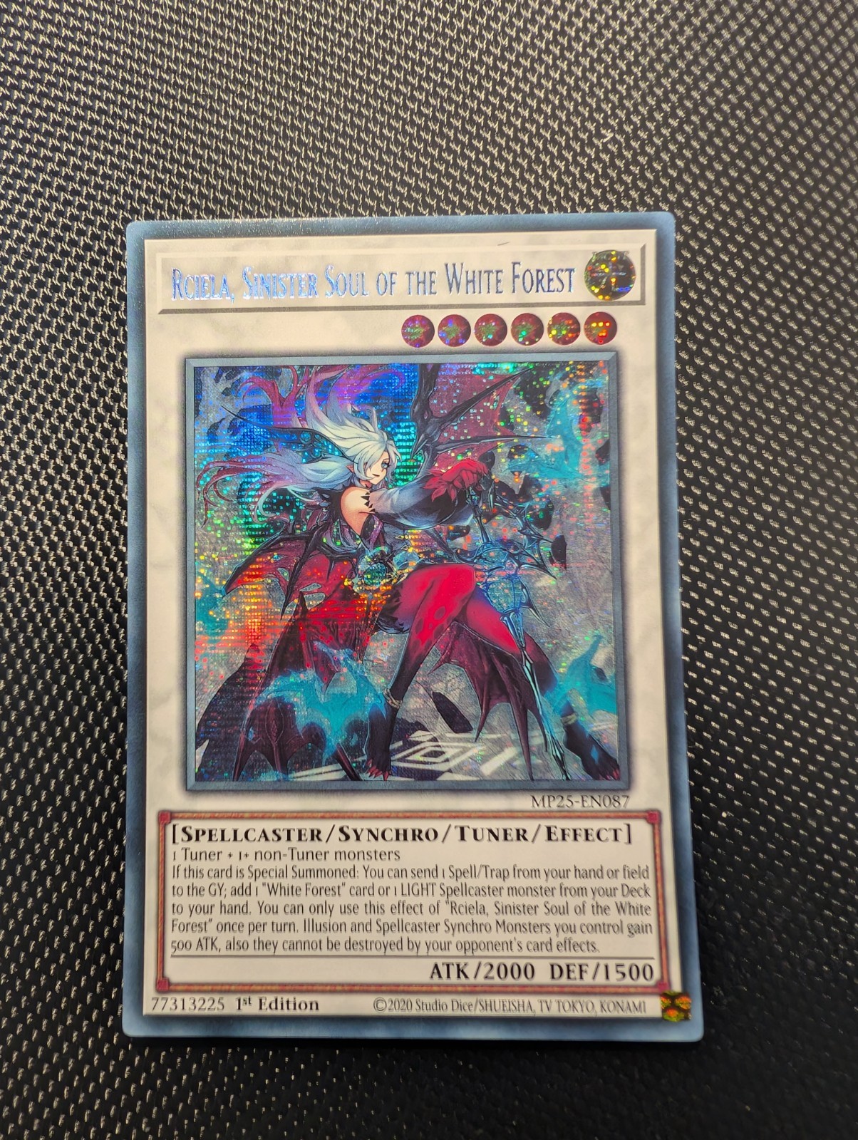 Mp25 En087 Rciela, Sinister Soul of the White Forest, Yu-Gi-Oh, Nm, Sc, 1st Edition