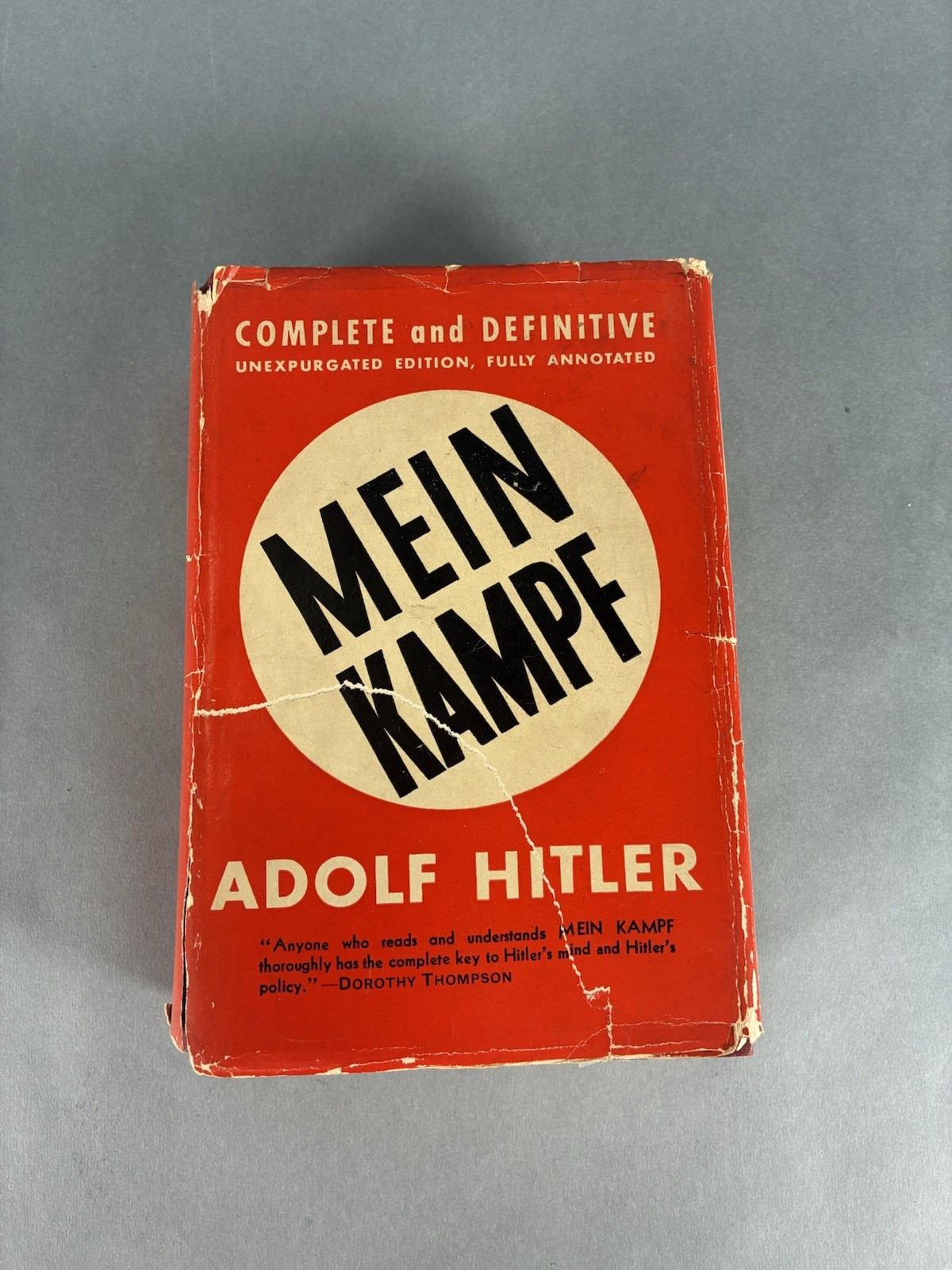 Mein Kampf 1940 1st US Edition 18th Impression Fully Annotated Hardcover/Jacket