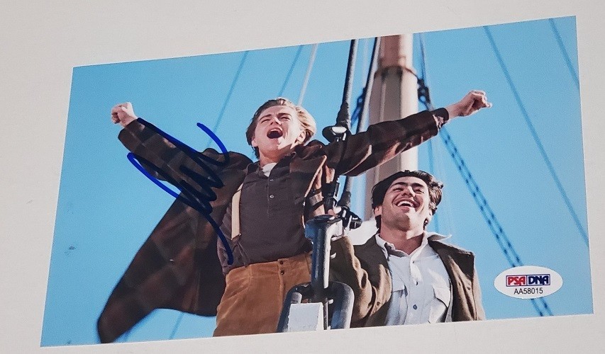 Titanic Leonardo DiCaprio Signed Jack Dawson Iconic Photo PSA DNA