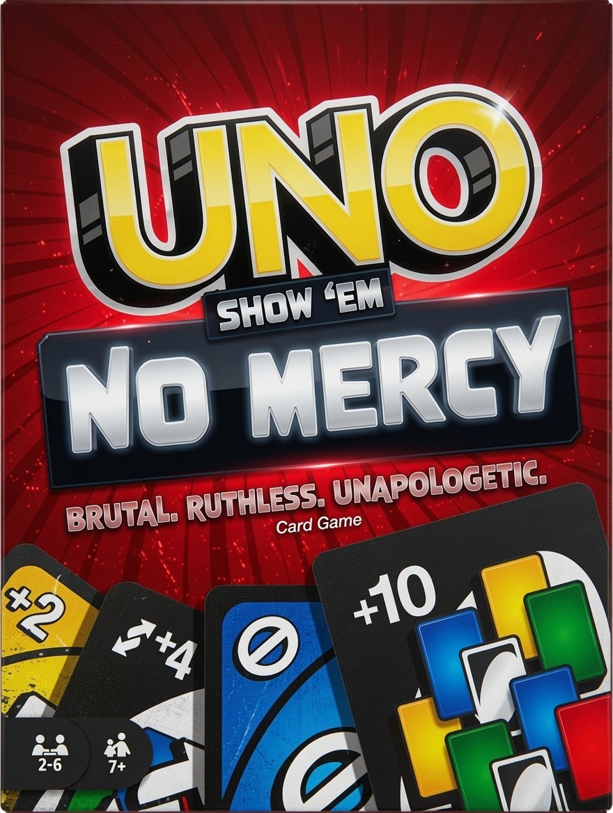 UNO Show \'Em No Mercy Special Action Card Game | Durable Deck | Game Night Fun
