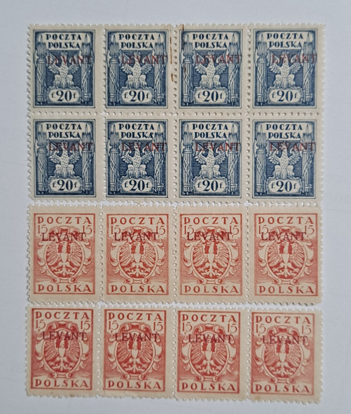 1919 Poland 2K4 and 2K5 Levant Overprint Offices in the Turkish Empire