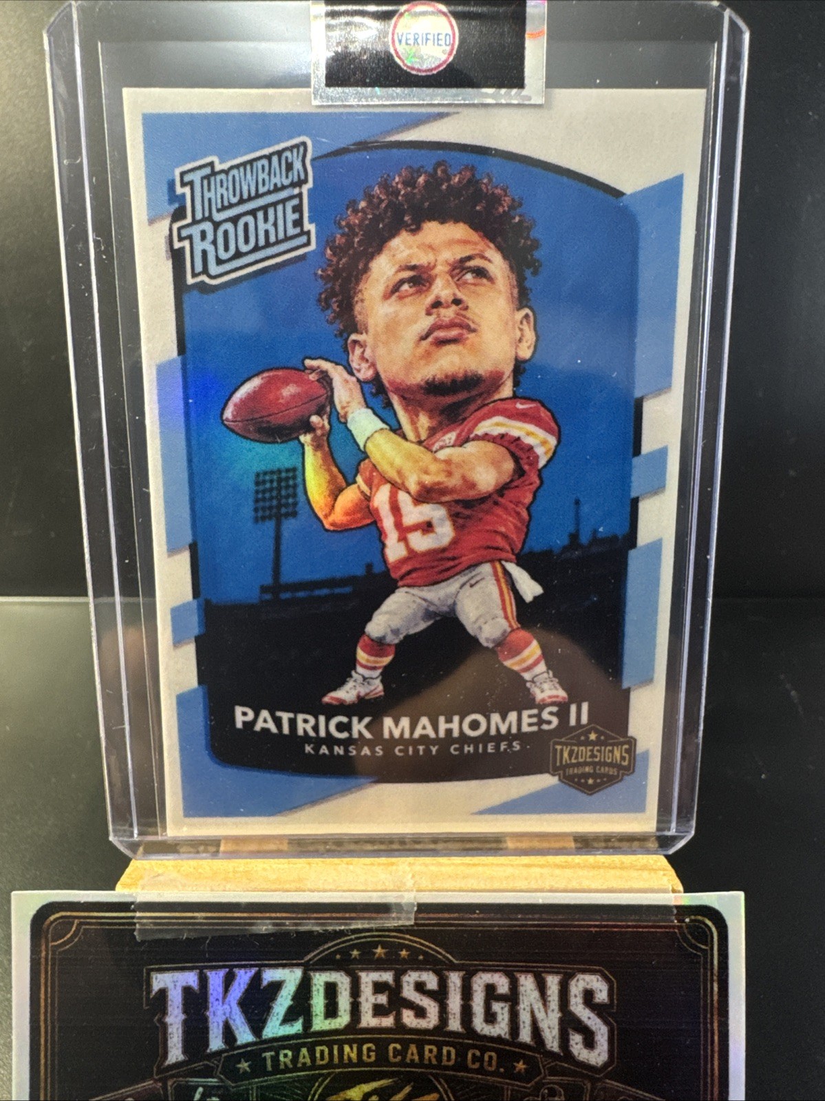2026 Tkzdesigns Throwback Rookie Patrick Mahomes Kansas City Chiefs