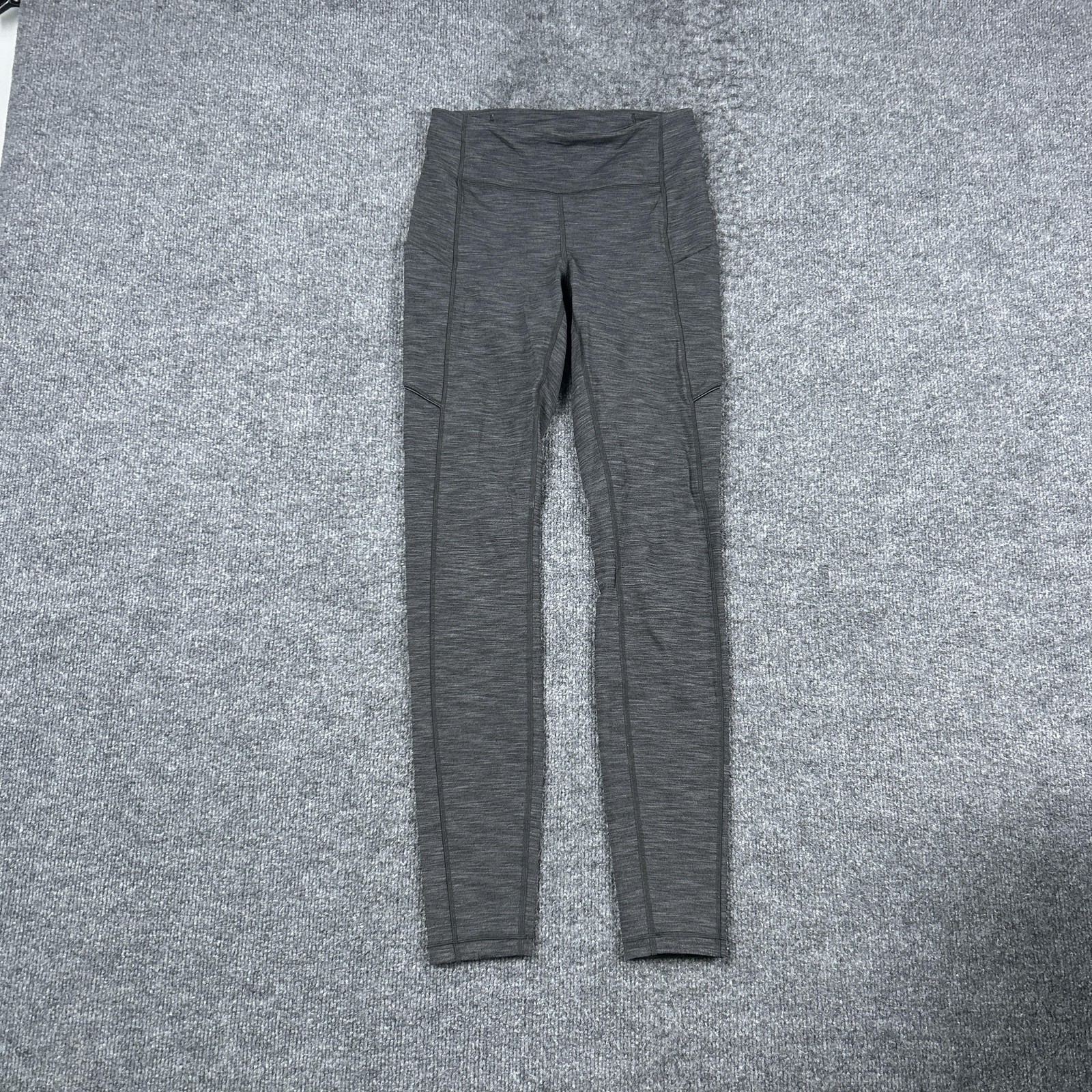 Lululemon Pants Womens 4 Gray High Rise Speed Up Ankle Leggings Pockets W5CM8S