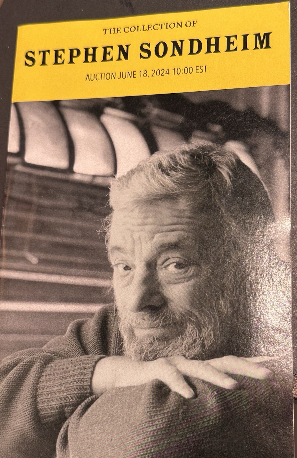 The Collection Of Stephen Sondheim Doyle Auction June 18, 2024 Highlights 28 Pgs