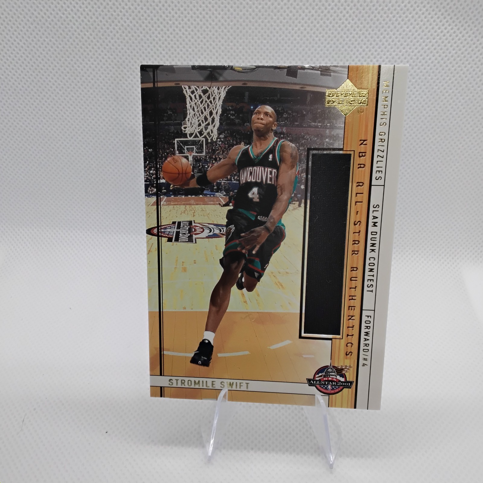 2001-02 Upper Deck - Nba All-Star Authentics Stromile Swift #SS-AS (MEM) 2001-02 Upper Deck - Nba All-Star Authentics Stromile Swift #SS-AS (MEM)
