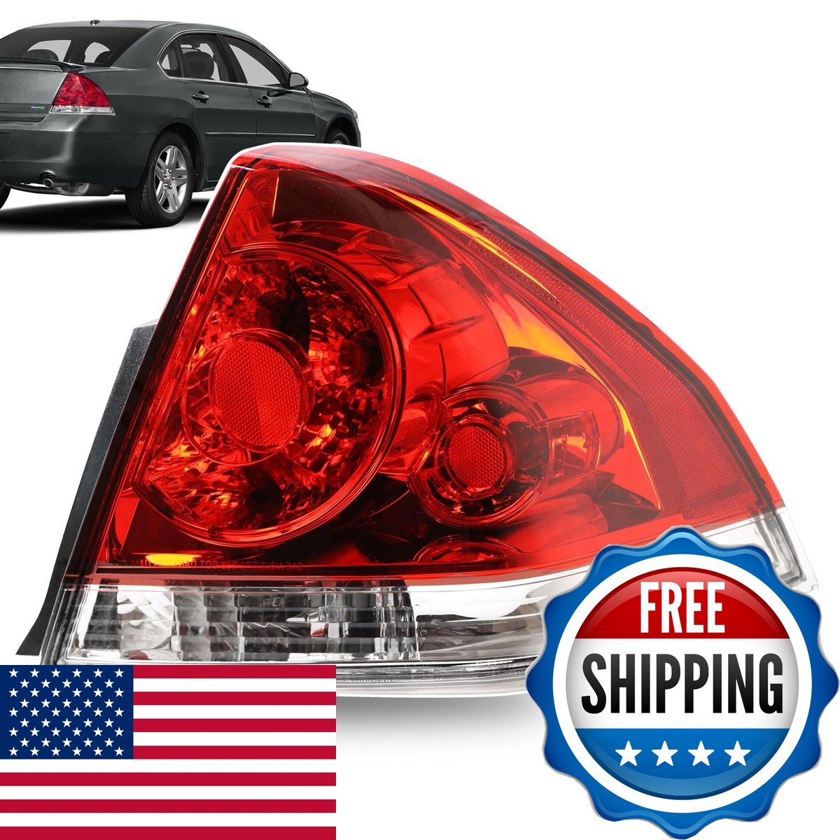 Lathsy Tail Light 2006-2013 Chevrolet Impala Right Passenger Side