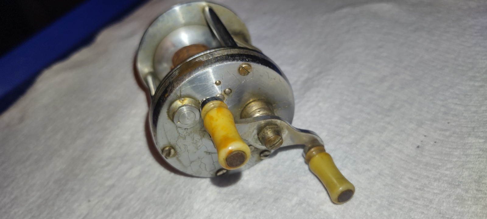 Antique 1930\'s Pre War Bronson Thunder Hawk Fishing Reel Original Unrestored