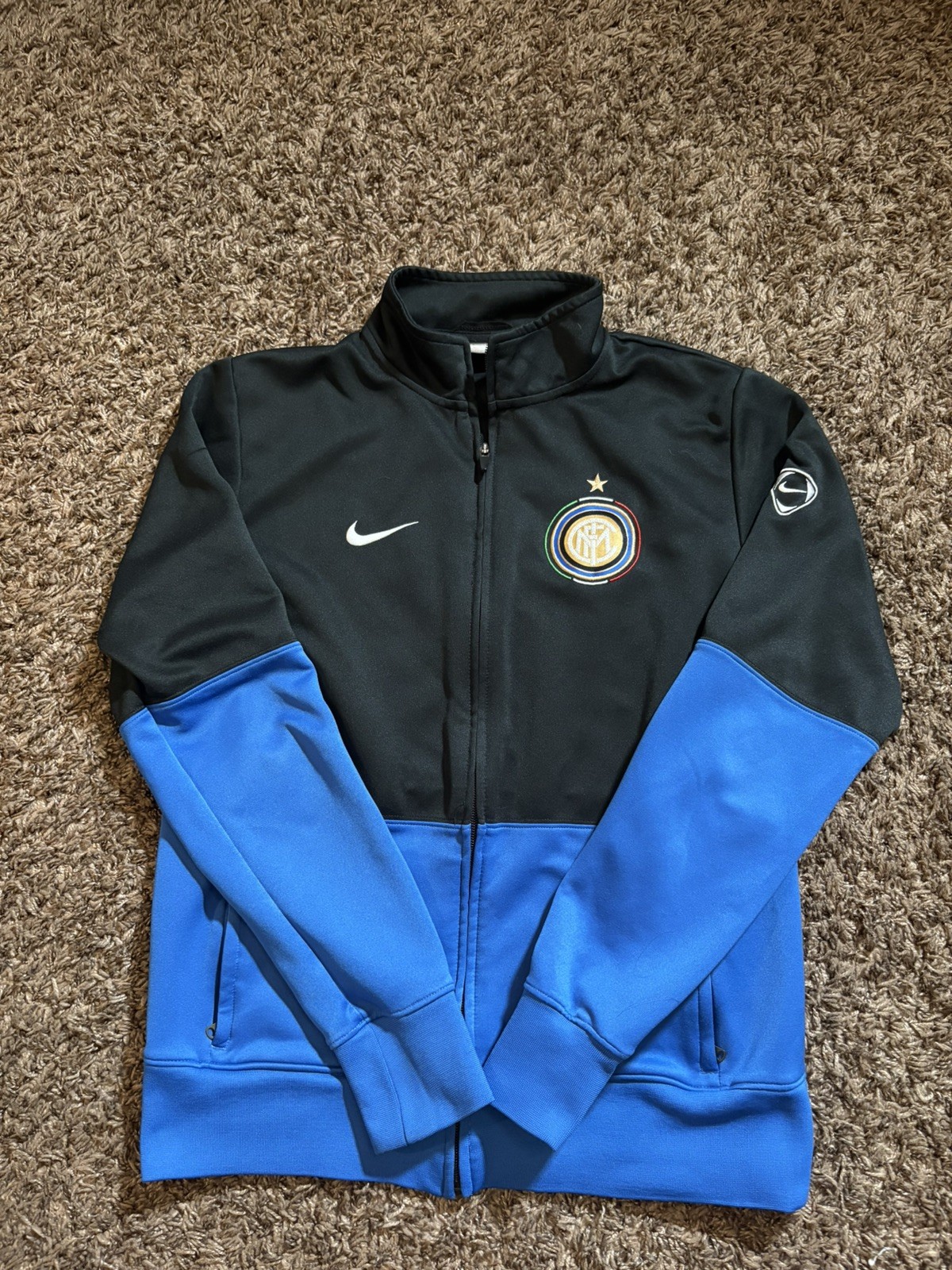 Vintage Nike Internazionale Inter Milan Football Jacket Soccer Track Size M