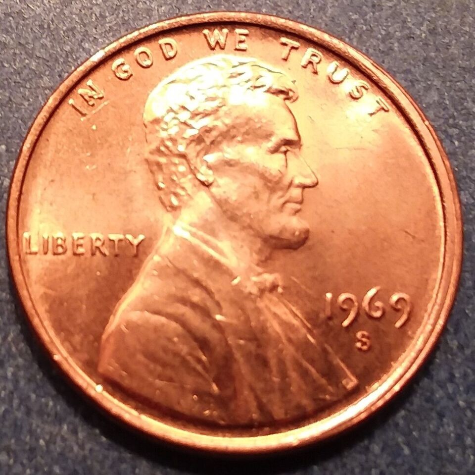 1969 S   Lincoln Memorial Cent - BU