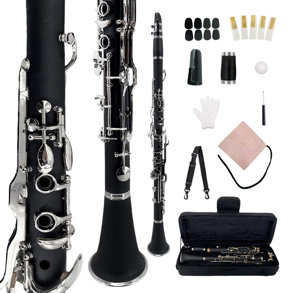 G Key Clarinet Black Body with Oxford Gig Bag & Accessories G Key Clarinet Black Body with Oxford Gig Bag & Accessories