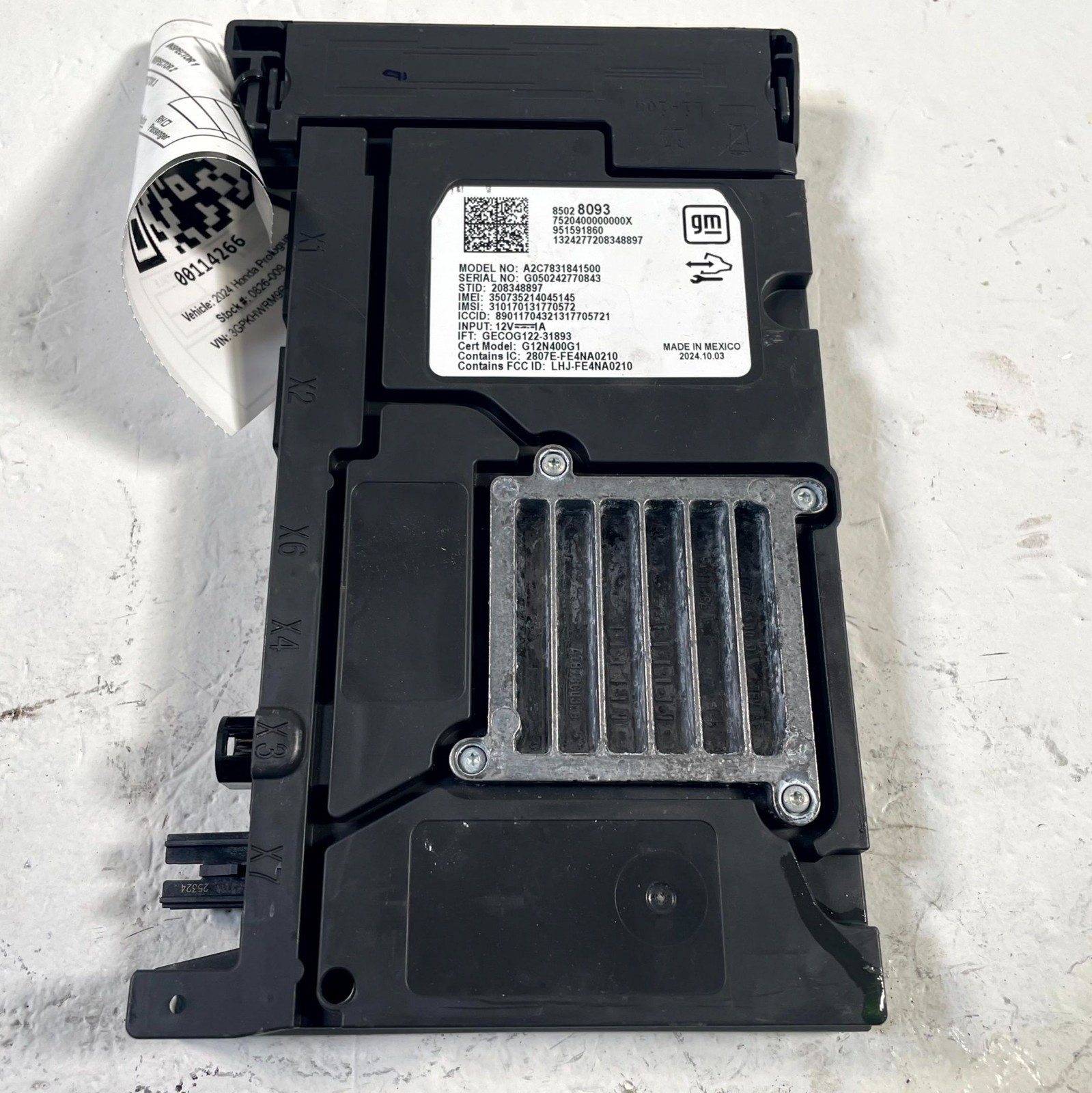 24-26 HONDA PROLOGUE TELEMATICS COMMUNICATION CONTROL MODULE 85028093 # 114266