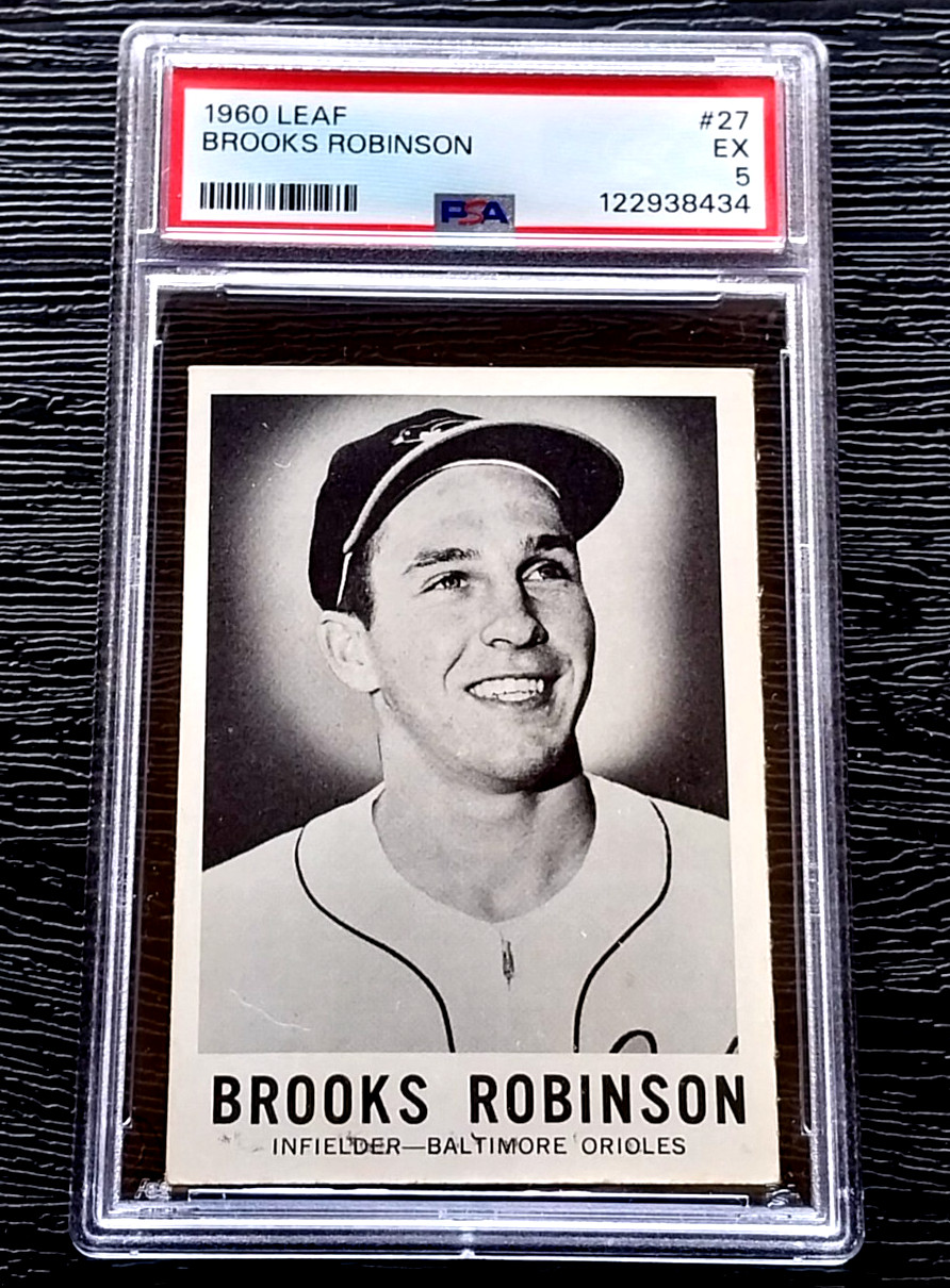 1960 LEAF BROOKS ROBINSON BASEBALL CARD #27 ****LOOKS MUCH NICER**** PSA 5 EX