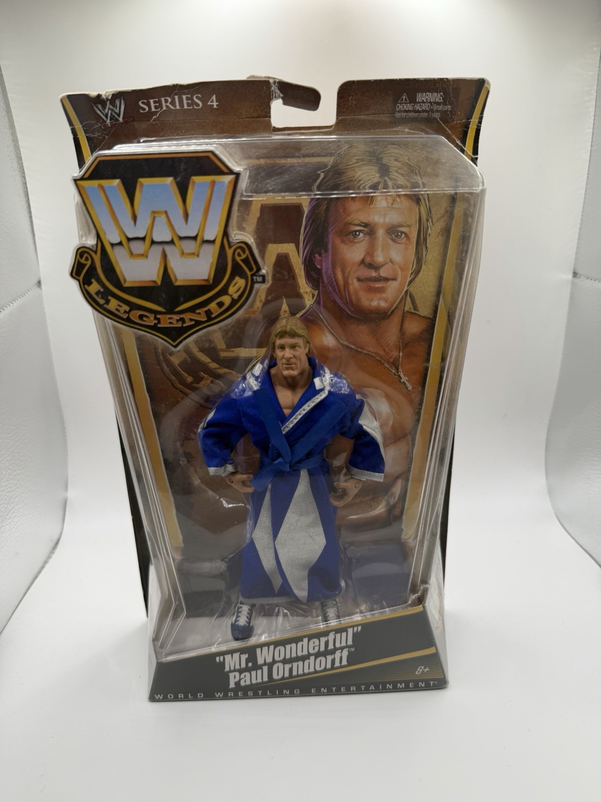 WWE Legends Series 4 Mr Wonderful Paul Orndorff Figure Mattel Robe New