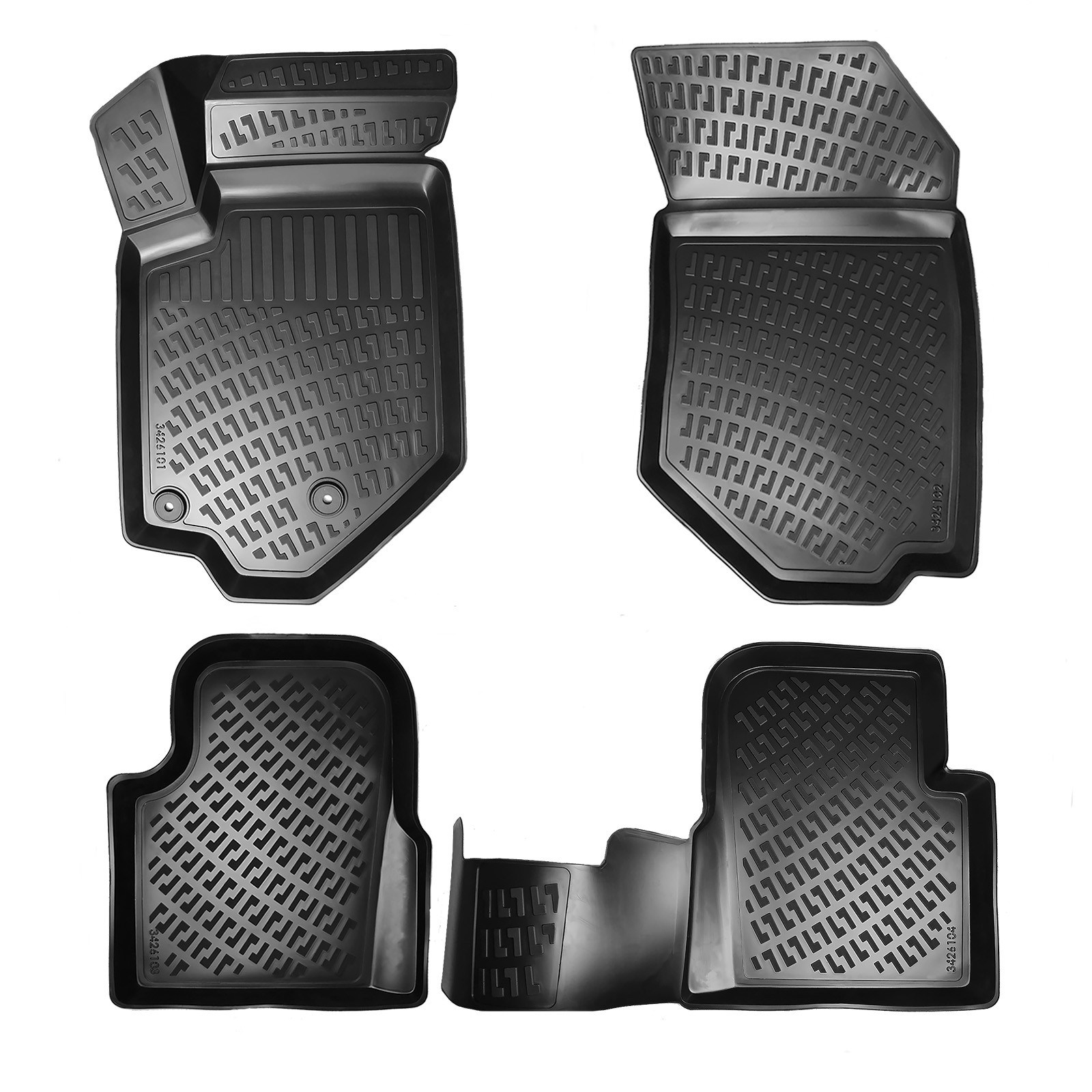 Peugeot 208 (EV) 2022+ Floor Mats 3D All Weather Custom Fit Liners