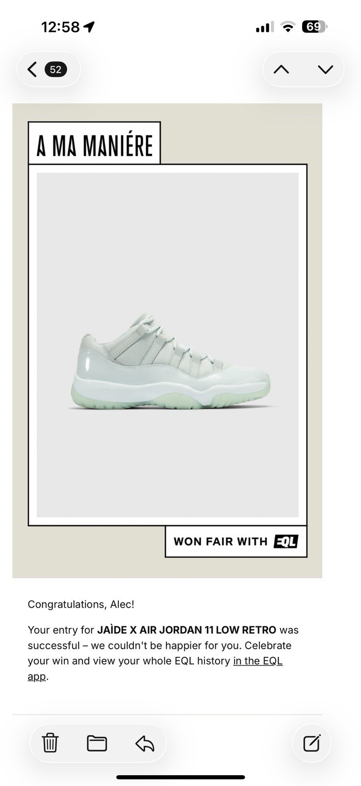 JAÌDE X Air Jordan 11 Retro Low 2026 - 13W/11.5M Confirmed Order - Ships Soon