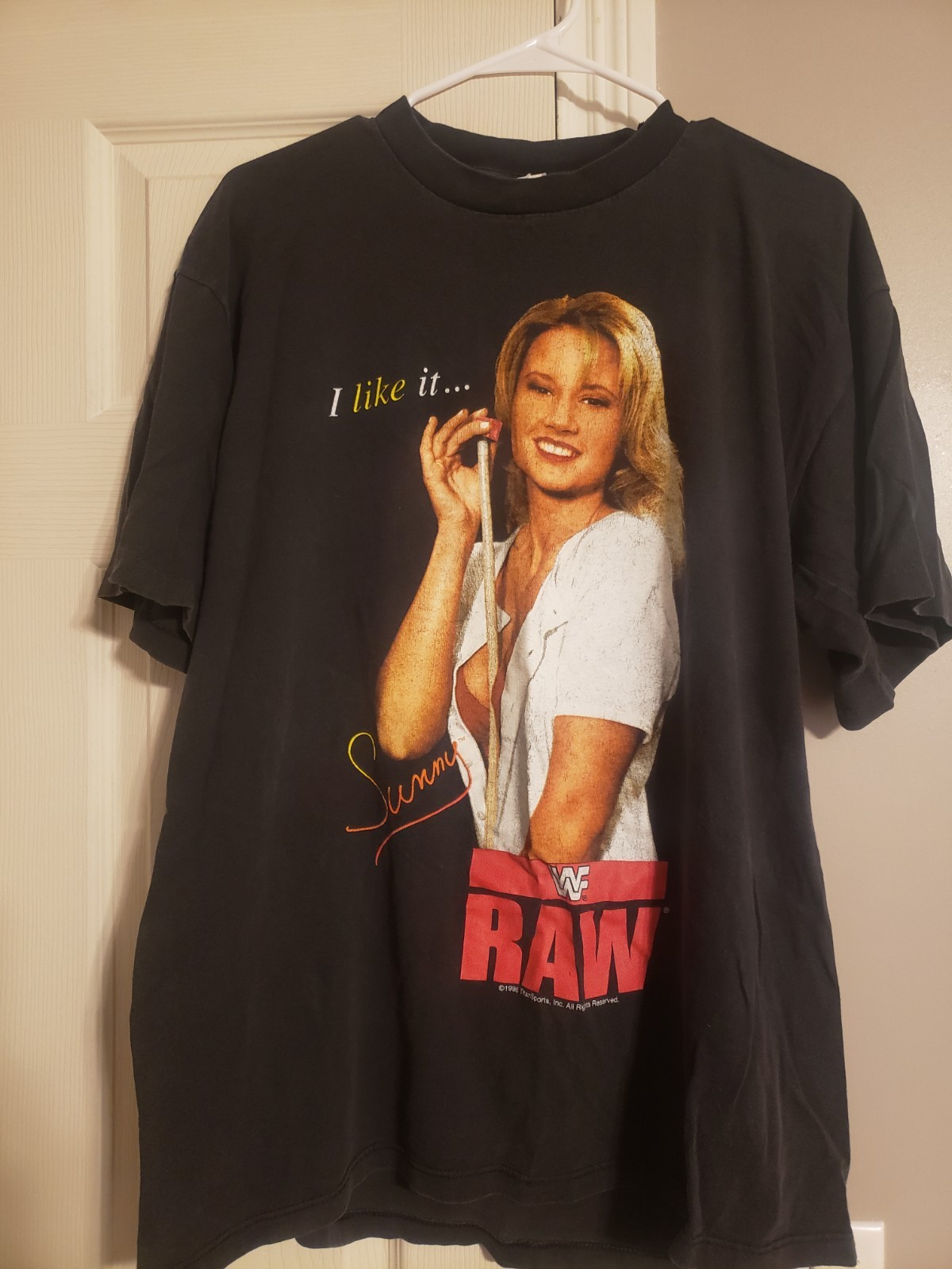 Vintage 1996 TITAN SPORTS WWF Rare Promo Tshirt XL Sunny \
