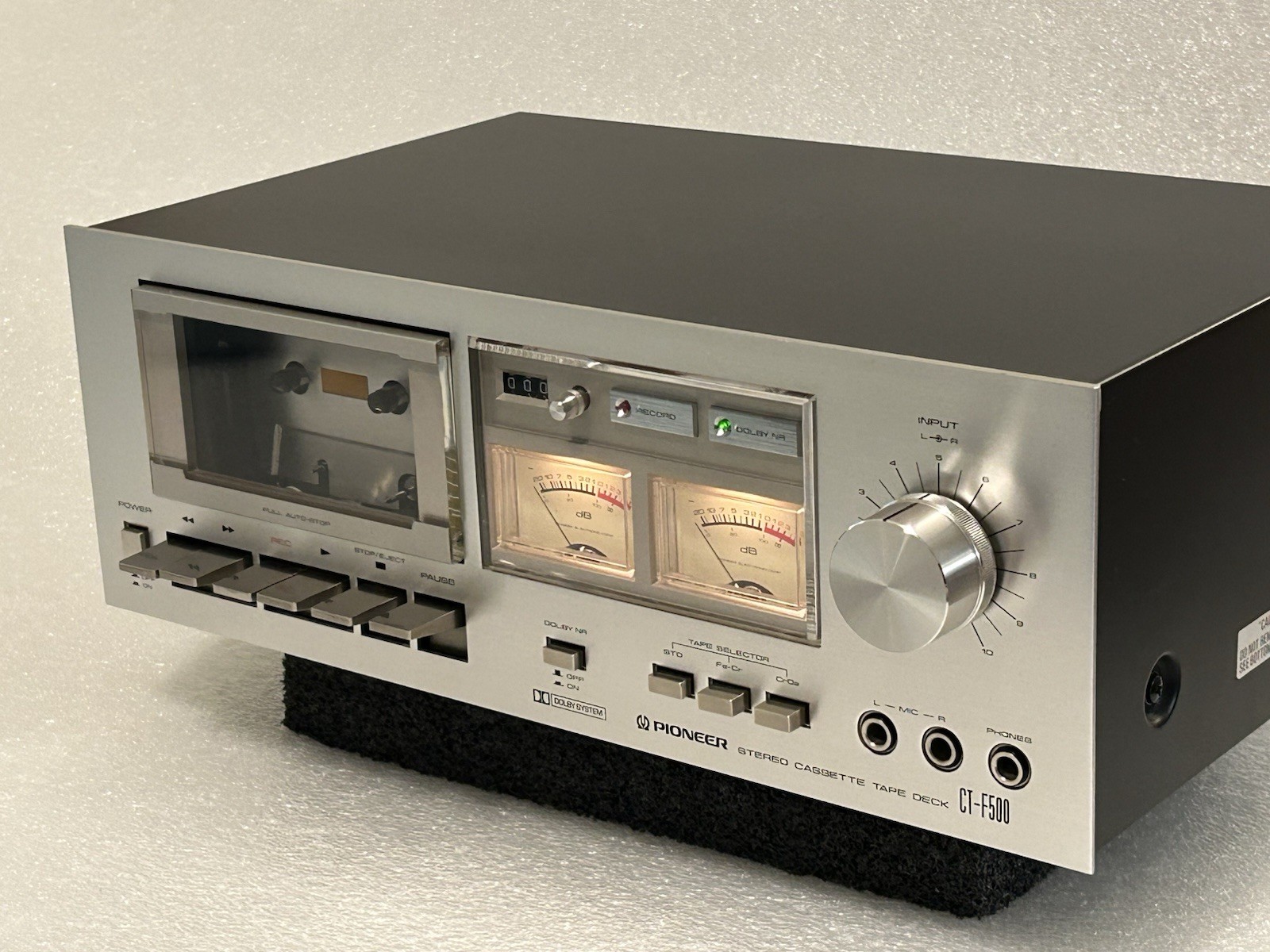 Pioneer CT- F500 Cassette Deck…Pro Serviced…Operates Flawlessly