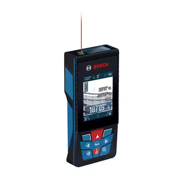BLAZE 400 ft. Outdoor Laser Distance Tape Measuring Tool with Bluetooth and Came