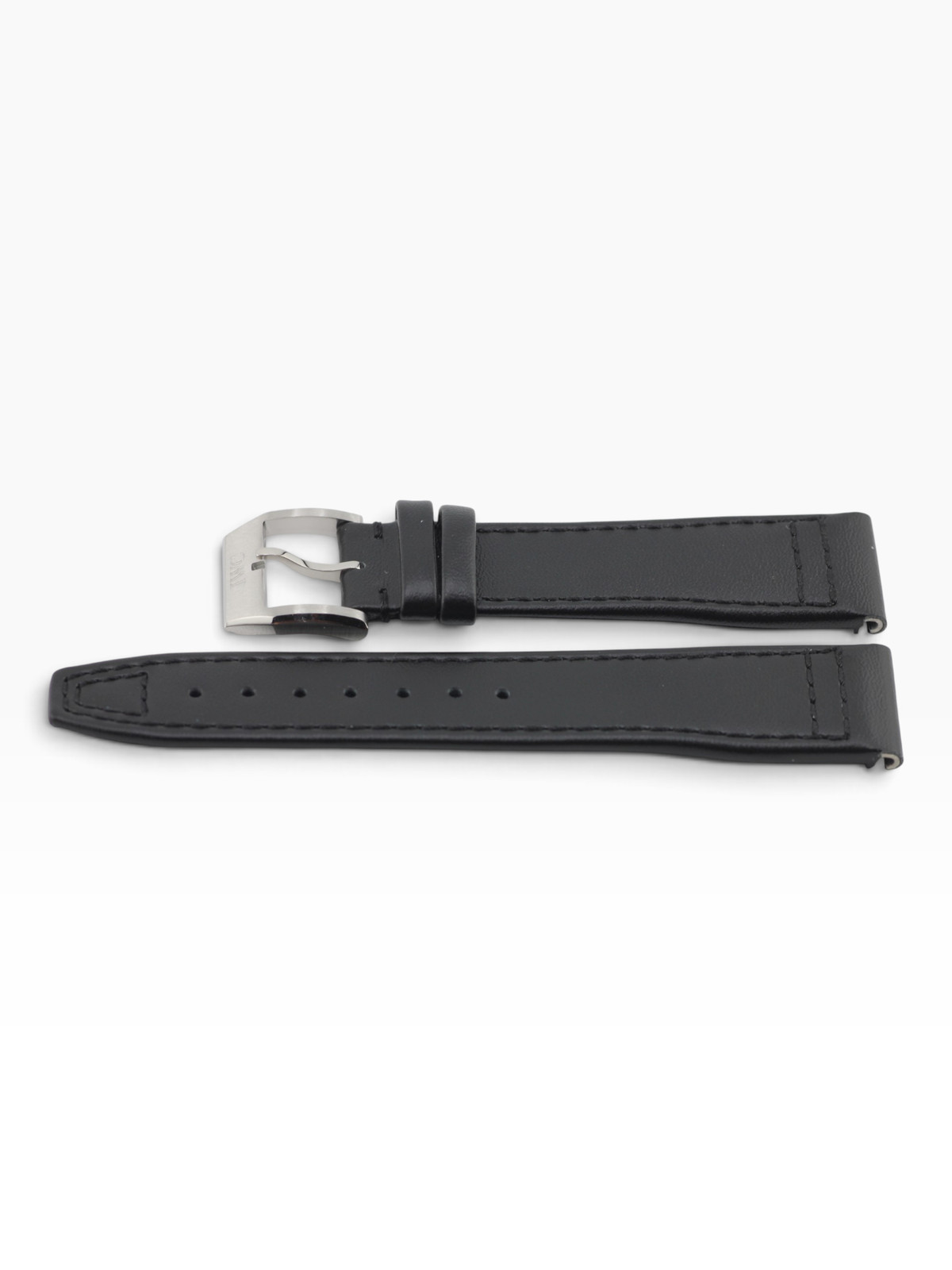 IWC Black Calf Leather Strap EasX Change for 41mm Pilot (20/18) w Buckle NEW OEM